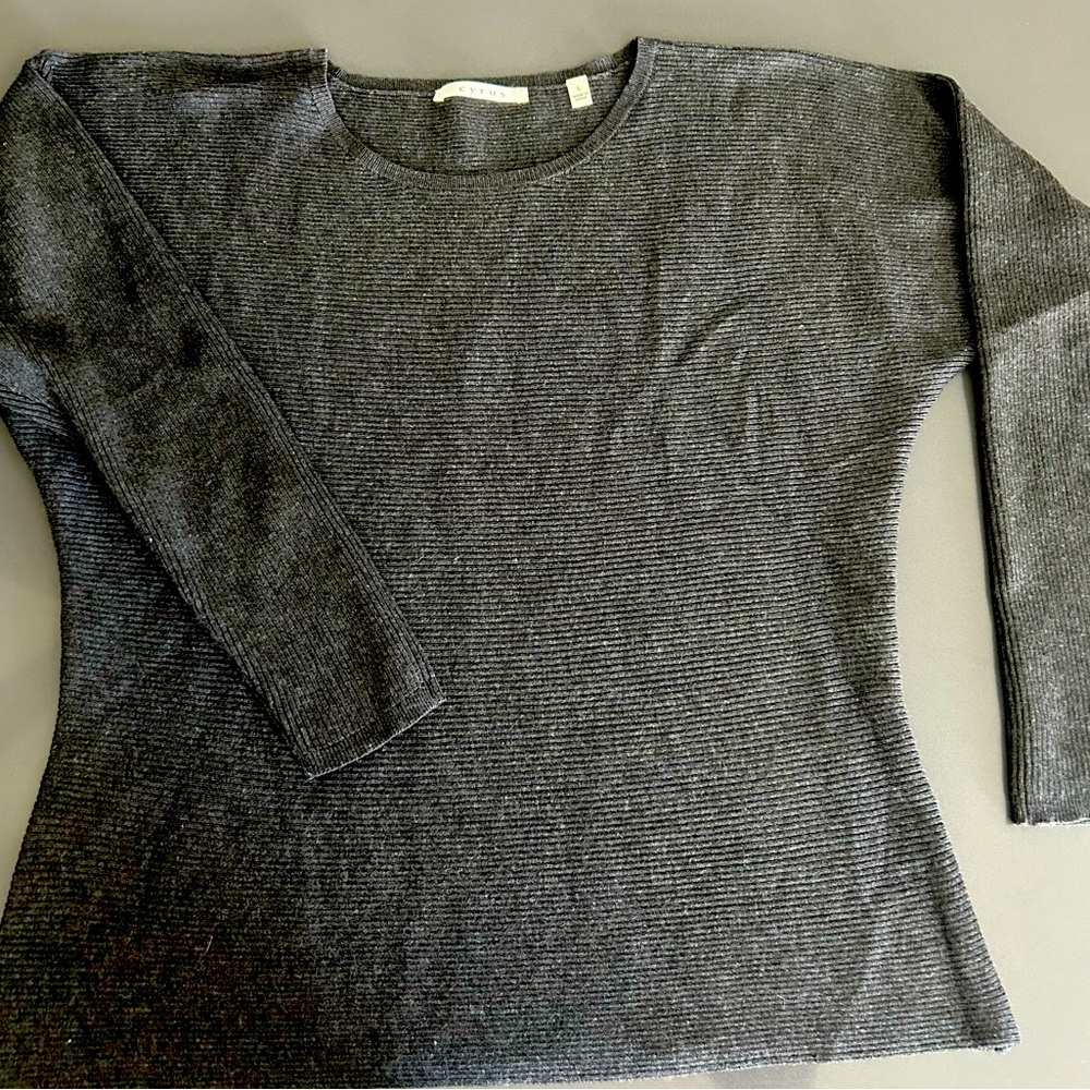 Women’s gray Cyrus sweater. Great condition. Very comfortable.size large